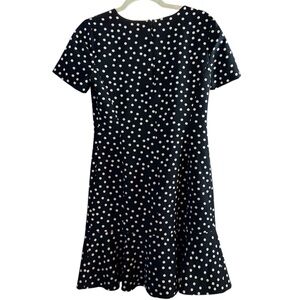 Slate & Willow Polka Dot Mini Dress Mermaid Ruffle Hem Office Retro Size 6